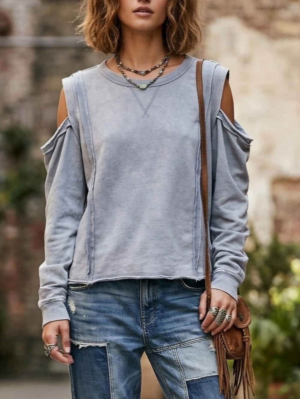Oli & Hali Light Lavender Crewneck Sweater